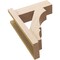 Ekena Millwork 5 1/2-in W x 14-in D x 18-in H Balboa Block Rough Cedar Woodgrain TimberThane Outlooker, Primed Tan OUTUR055X14X18BOA44RCPR - alternate 5
